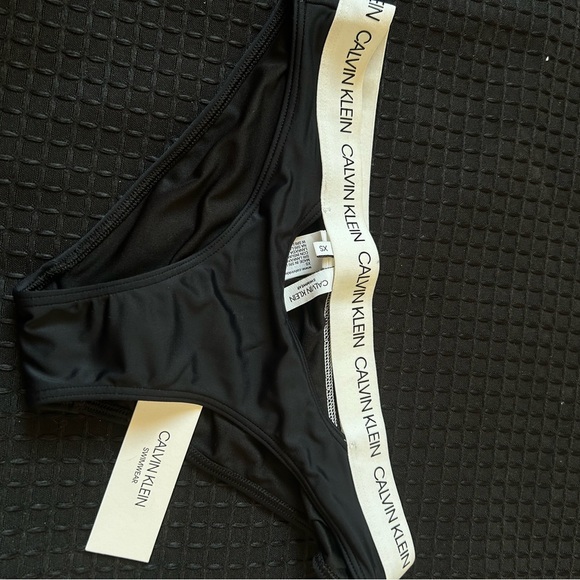 New Calvin Klein Charcoal Bikini Bottom - Picture 1 of 5